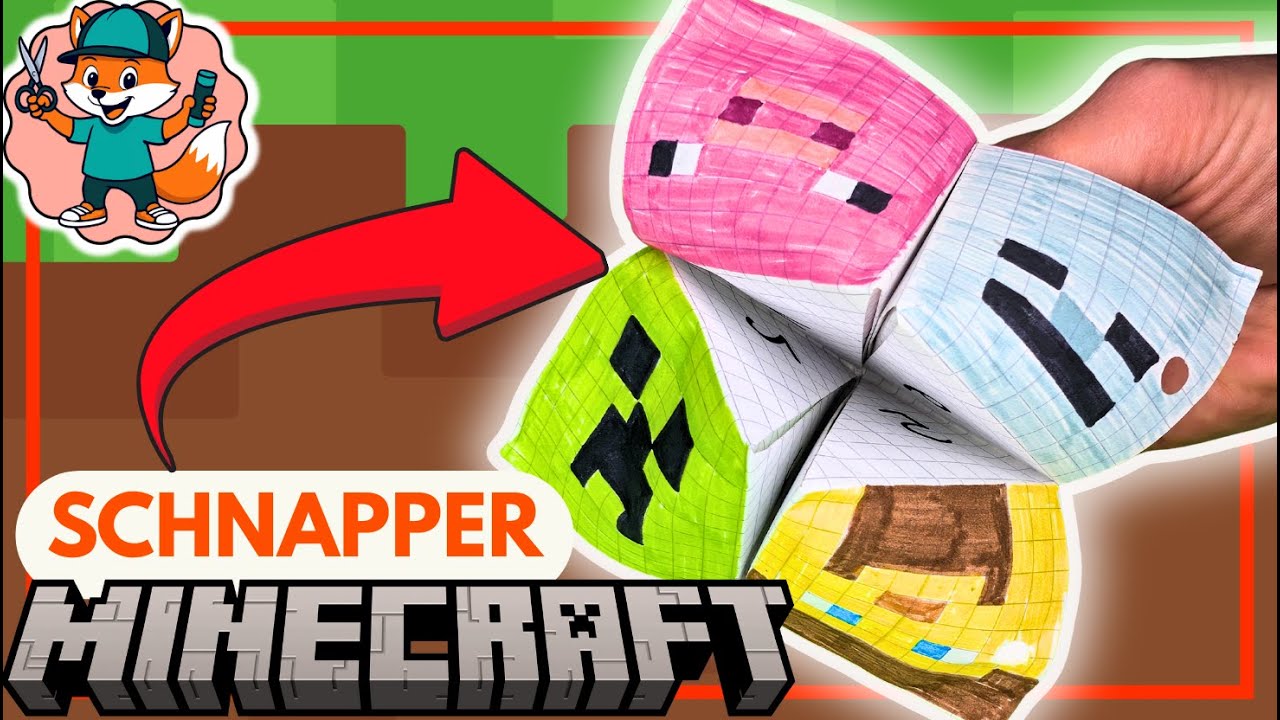 Minecraft Basteln: Himmel & H&ouml;lle (Schnapper) | Einfache DIY Anleitung f&uuml;r Kinder