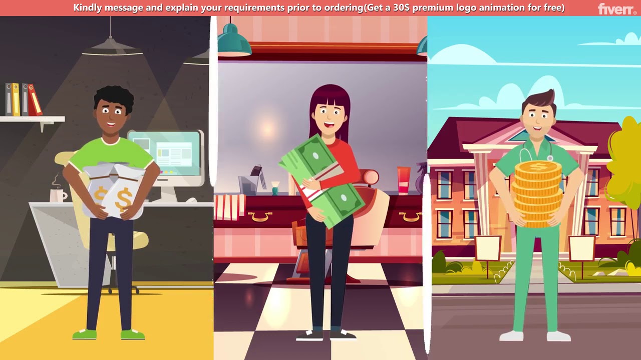 FIVERR - Create a 2d animation or animated explainer video by Megdmwick