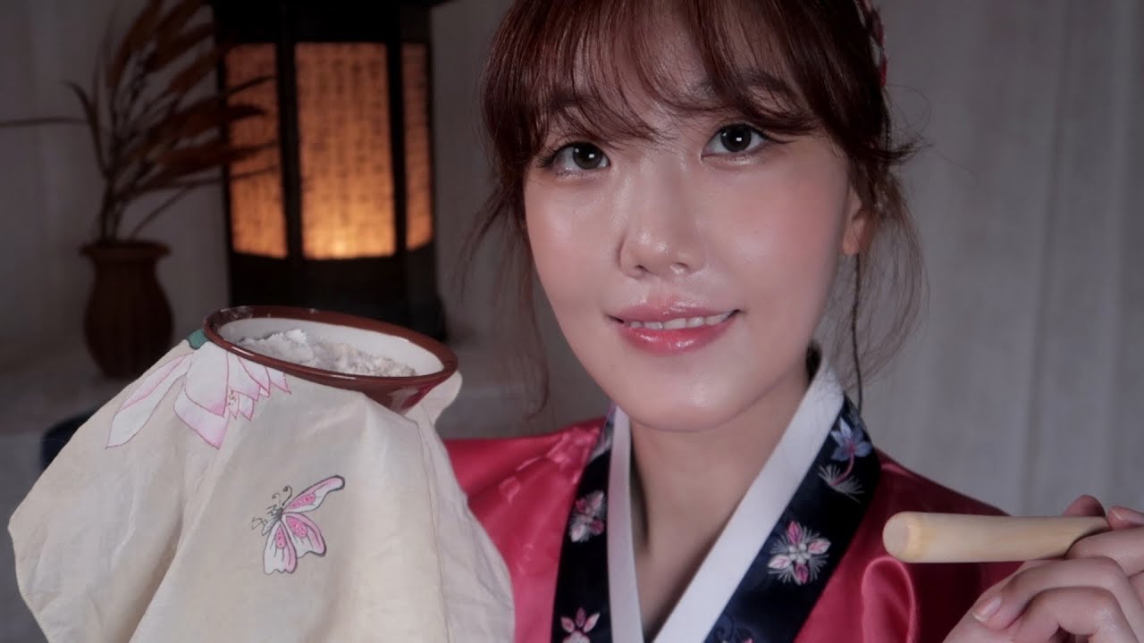 ASMR 조선의 피부관리소 상황극 Skin care during the Joseon Dynasty in Korea RP