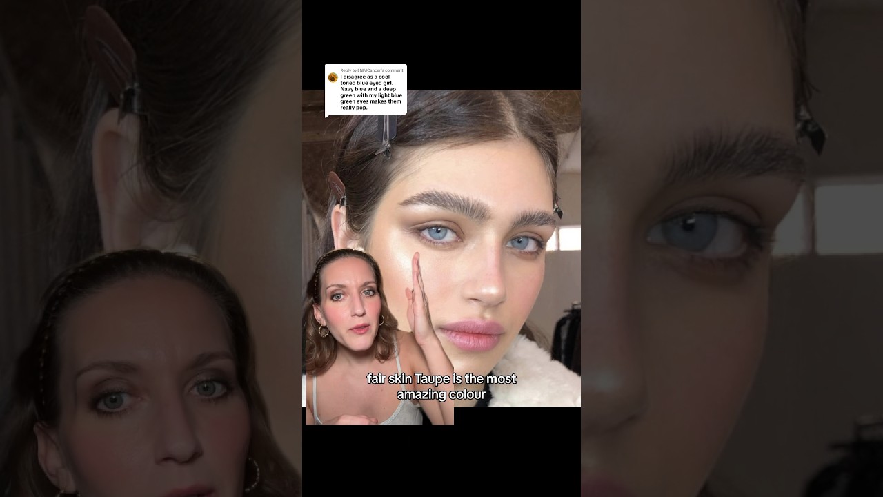 BEST EYESHADOW COLORS FOR BLUE EYES 👀! #blueeyesmakeup #browneyesmakeup #greeneyes #eyeshadows