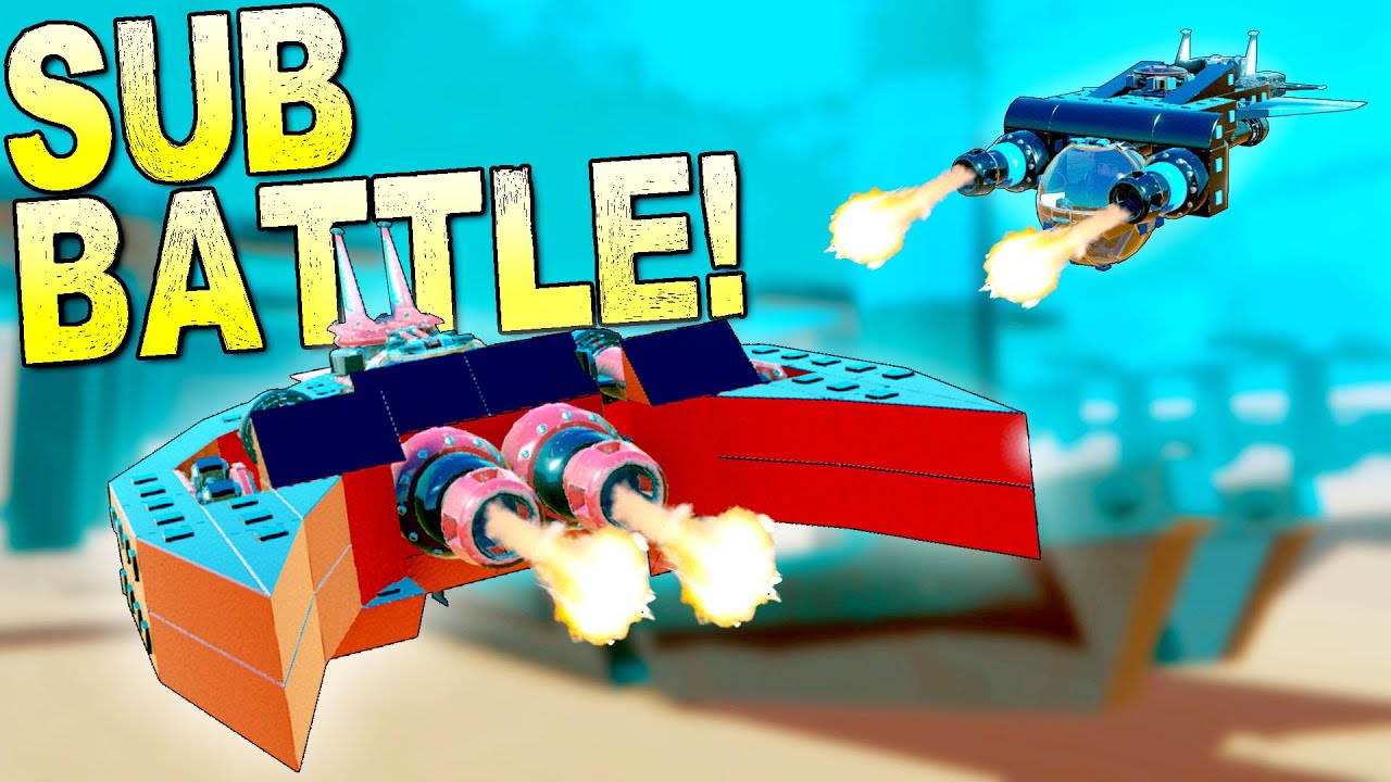 Underwater Battle with Submarines Armed with Cannons! - Trailmakers Multiplayer