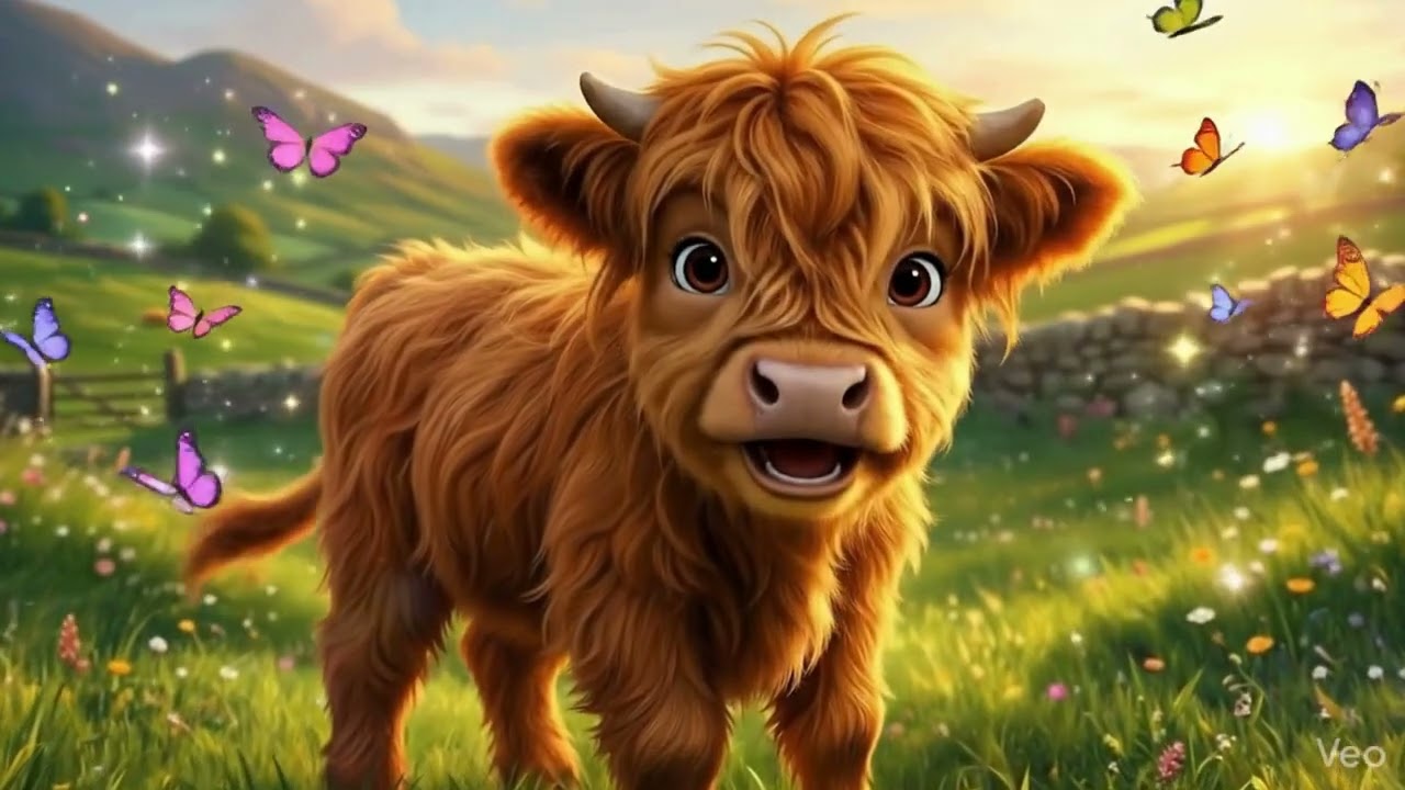 Wesoła Ruda Krówka 🐮 Piosenka dla dzieci o psotnej krówce 🎶