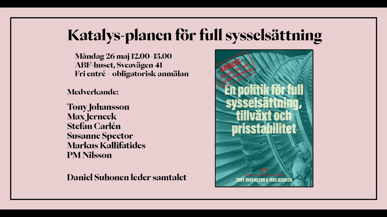 Katalys-planen f&ouml;r full syssels&auml;ttning