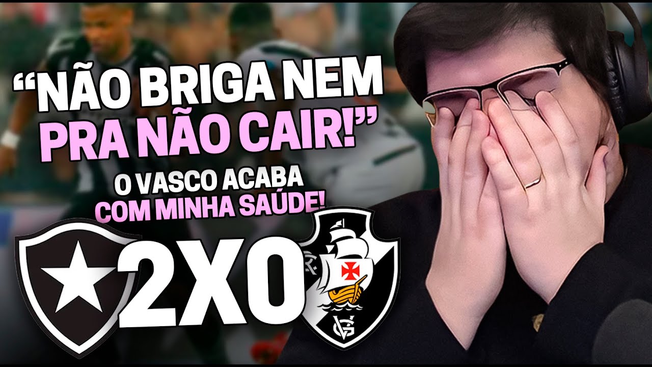 CASIMIRO REAGE: BOTAFOGO 2 X 0 VASCO PELO BRASILEIRÃO 2023 | Cortes do Casimito