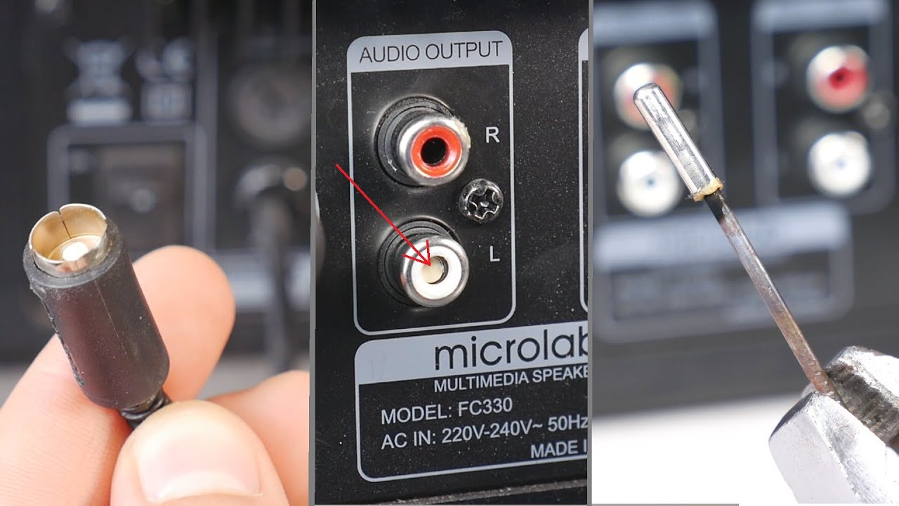 Как легко удалить сломанный штырь RCA своими руками