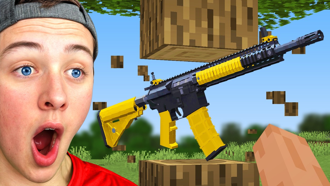 Minecraft, But Every Drop is a Gun