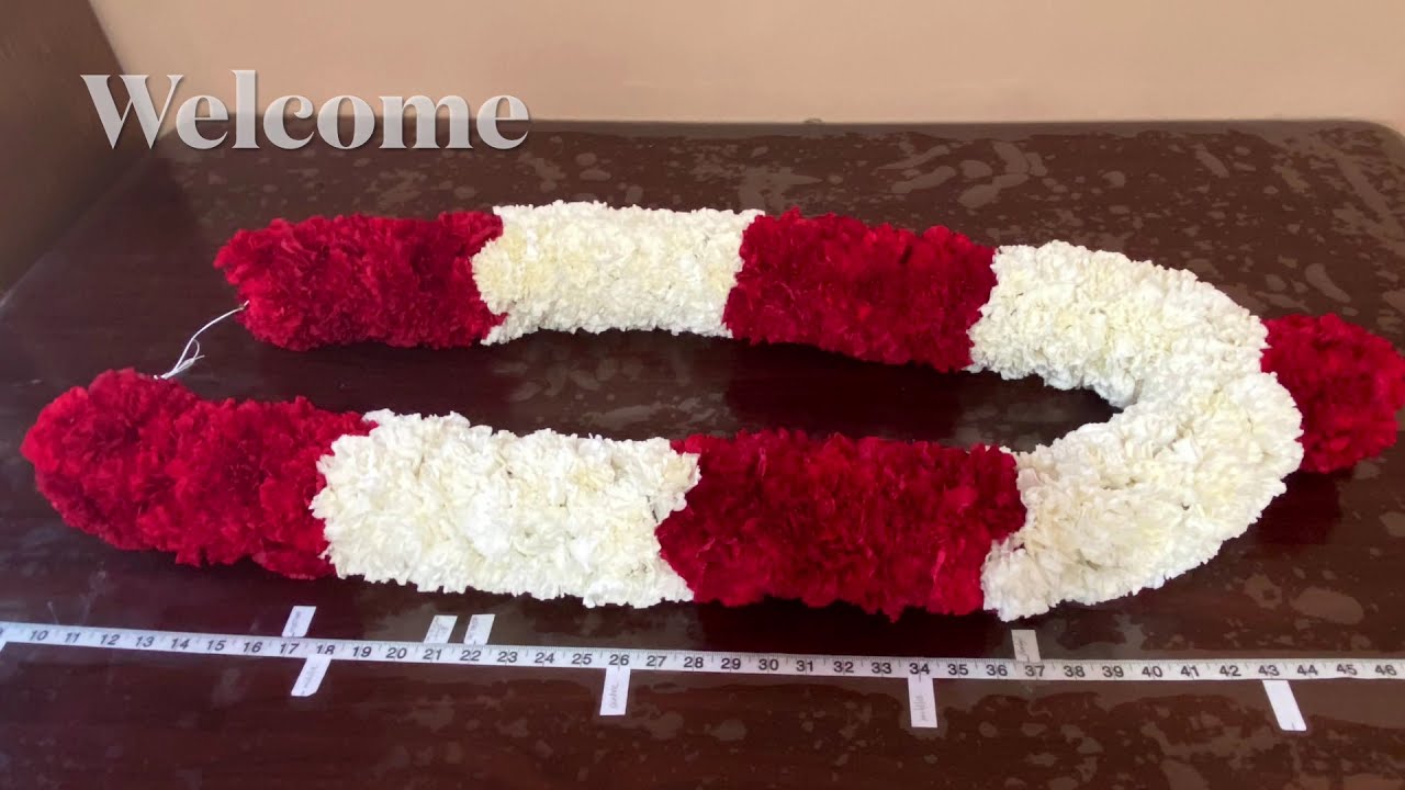 How to string a fresh carnation flower garland