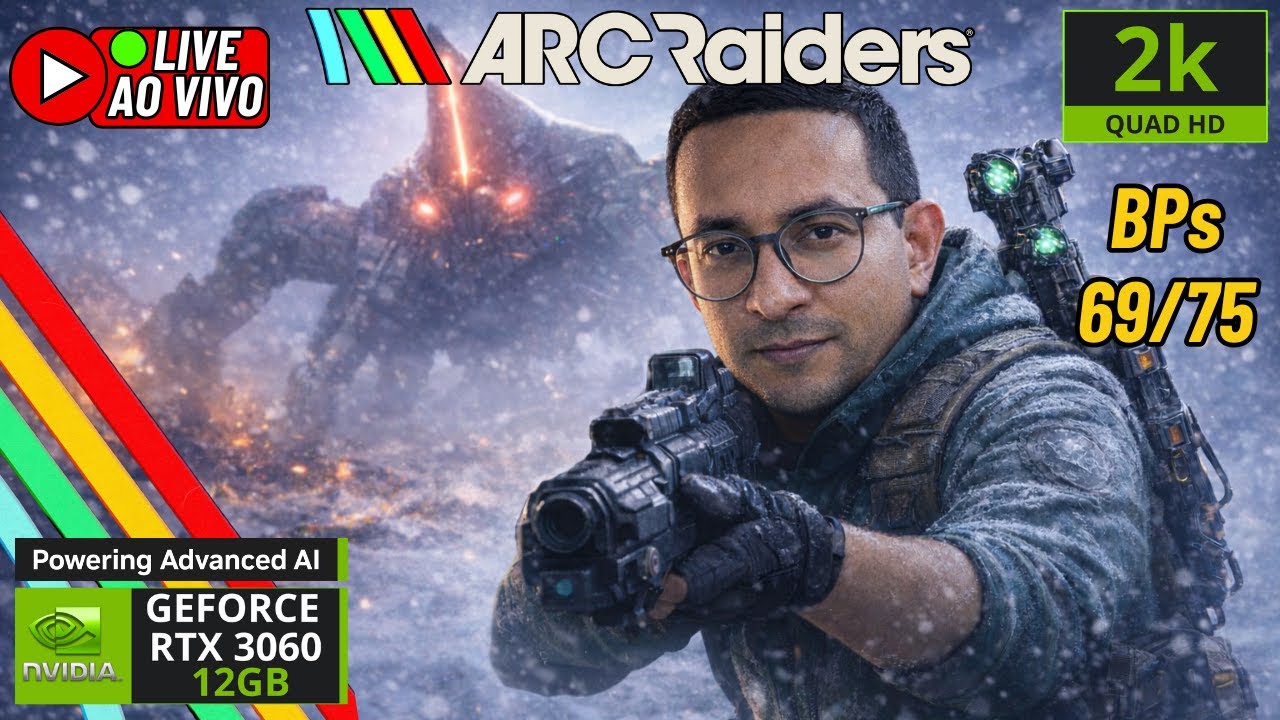 #136 🔴ARC RAIDERS⚡Acabou o ano! BP´s 69/75 🤔 #live #alegears #arcraiders