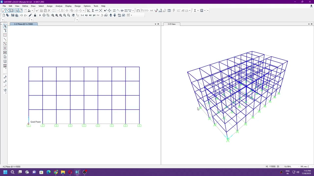 Analysis and design of 4Storey RC Frame by ESM P3