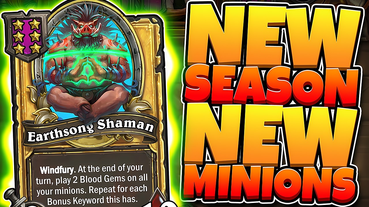 NEW Minions! Quiboar & Neutrals Revealed | Hearthstone Battlegrounds Season 13