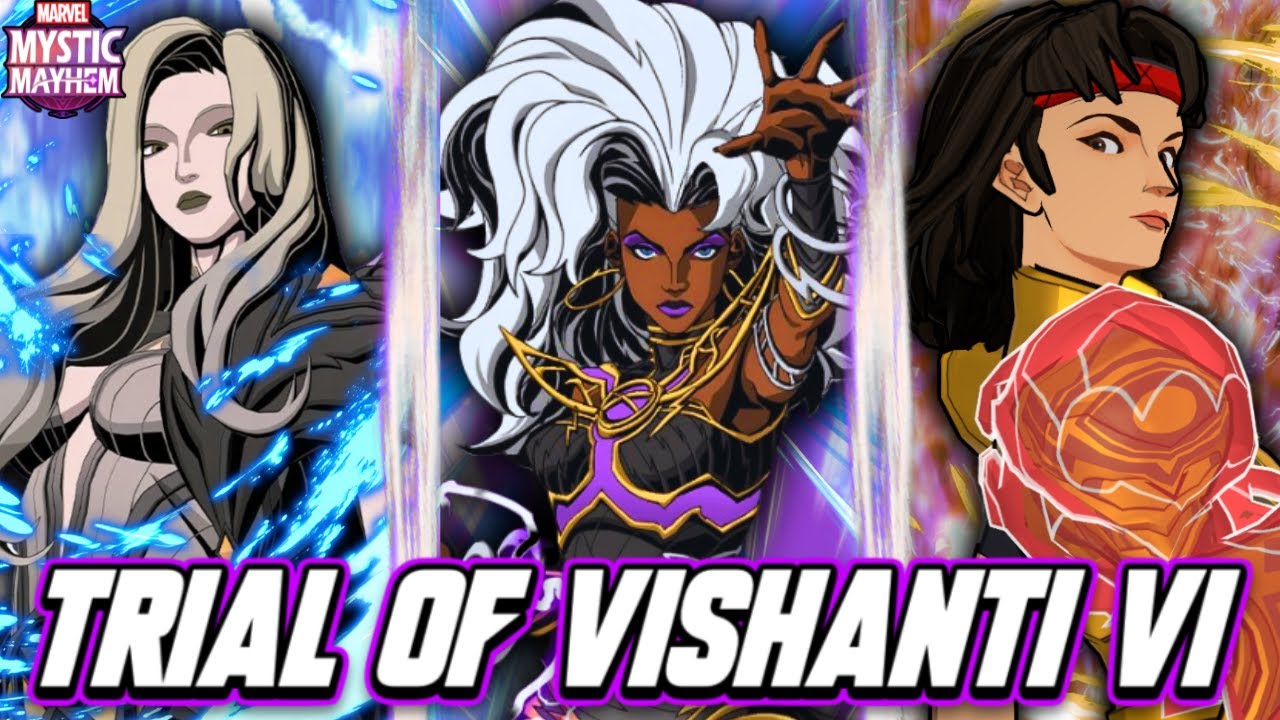 [Marvel Mystic Mayhem] USING DIFFERENT TEAMS TO BEAT THE NEWEST TRIAL OF VISHANTI VI!!