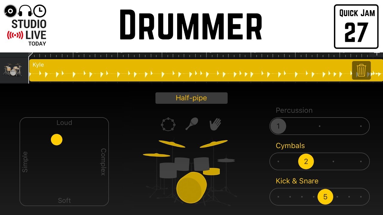How to use Drummer in GarageBand iOS (iPhone/iPad)