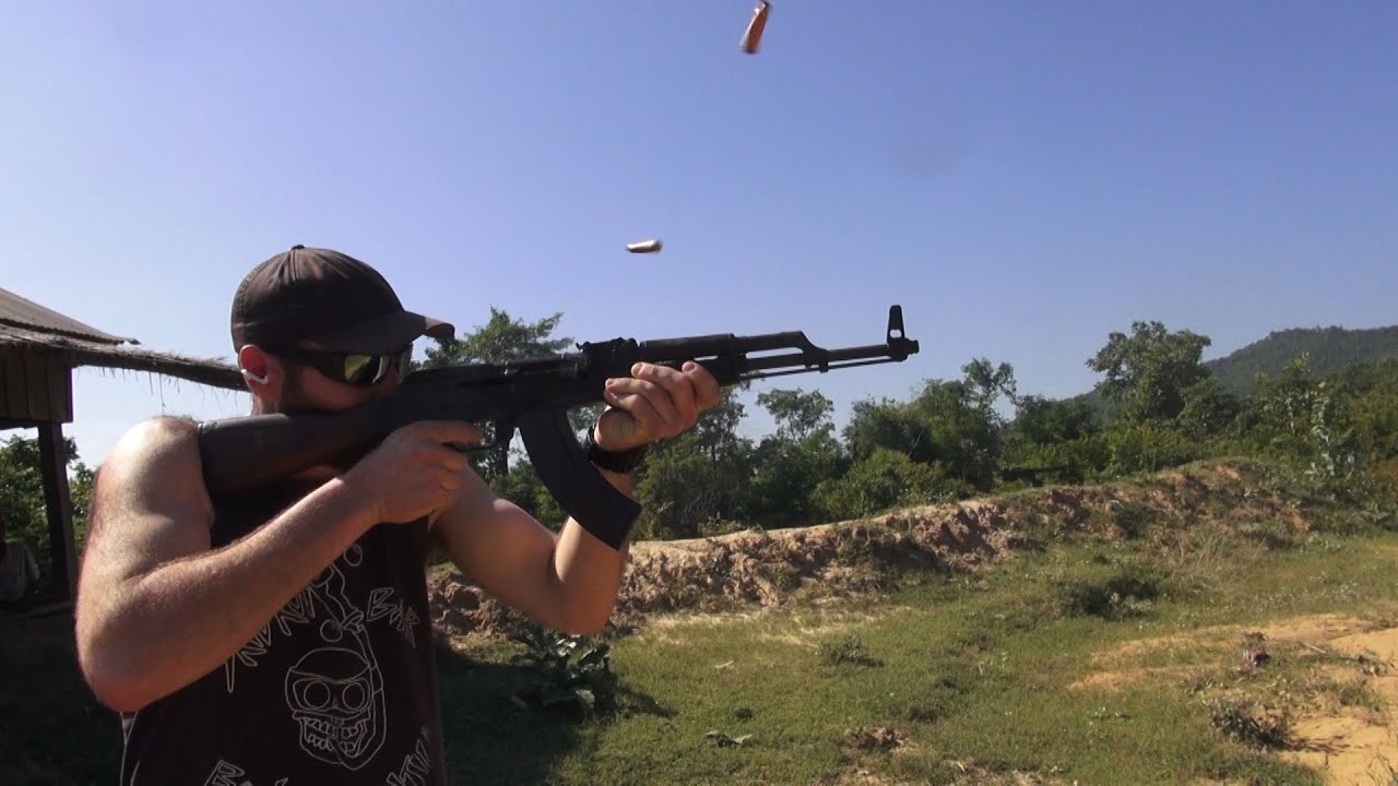 Blowing stuff up - AK47, M16 & PKM's