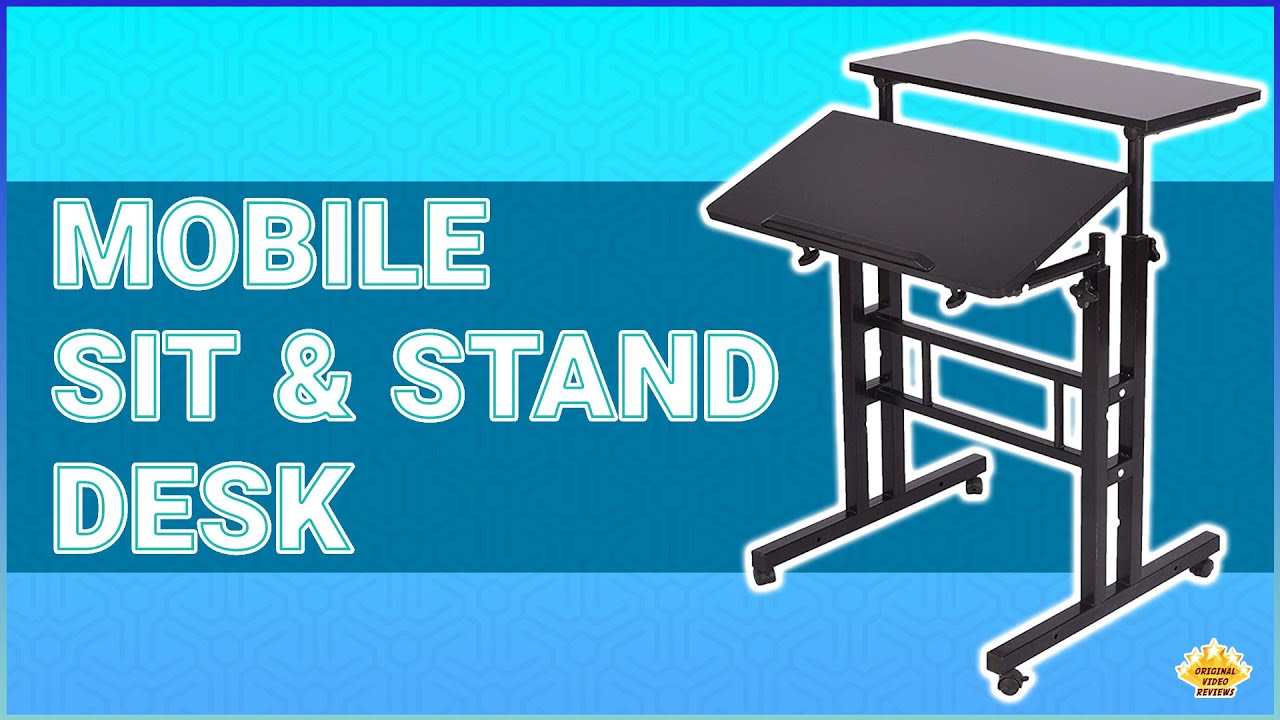 Mobile Sit & Stand Desk (Unboxing,  Installation & Review)