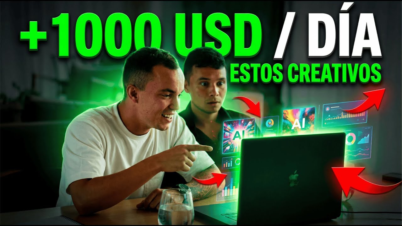 Así creamos CREATIVOS GANADORES en cantidad con IA (Alumnos ganando +1.000usd por dia con esto)