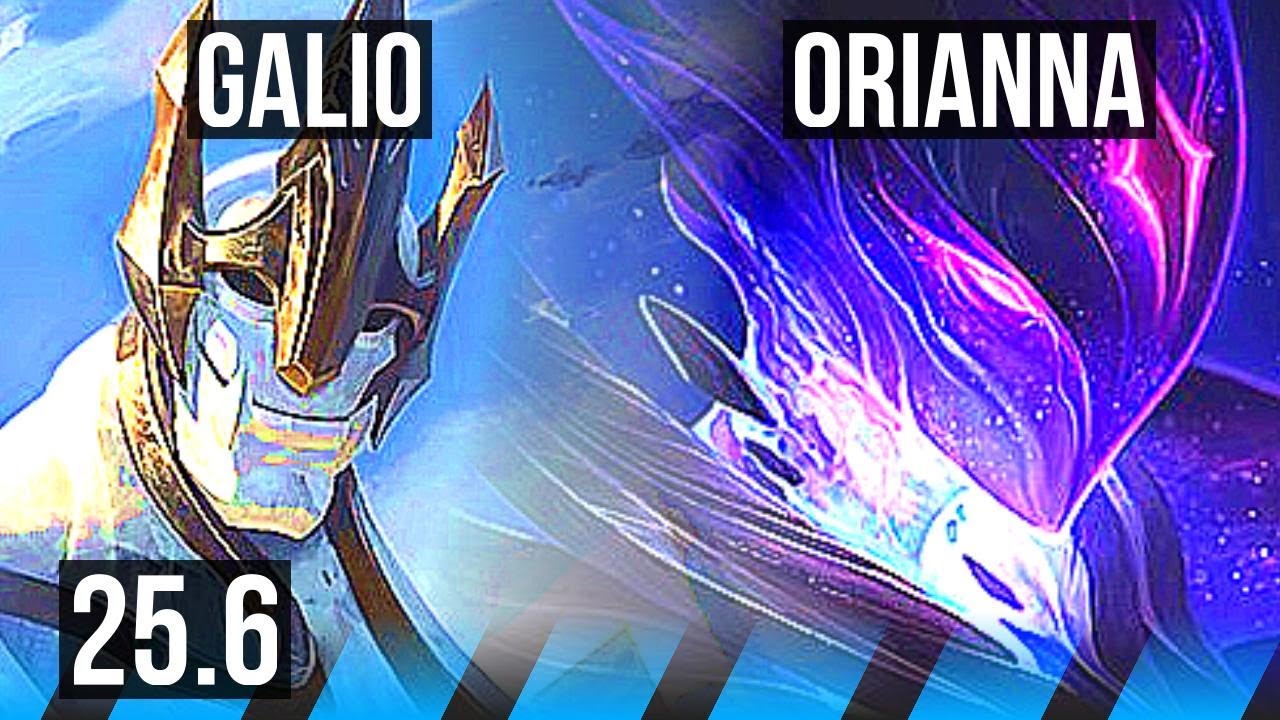 GALIO vs ORIANNA (MID) | 2/1/6 | KR Diamond | 25.6
