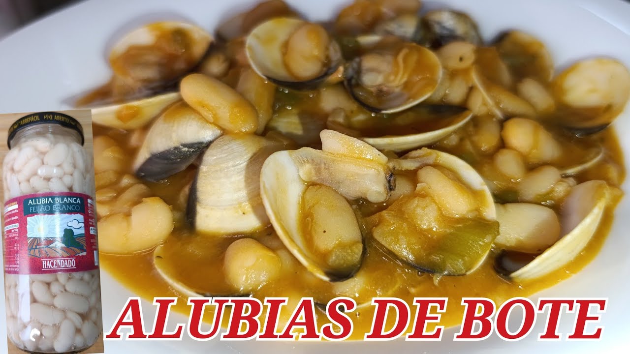 Alubias Blancas de BOTE con Almejas de Mercadona//@La cocina de María y Curro