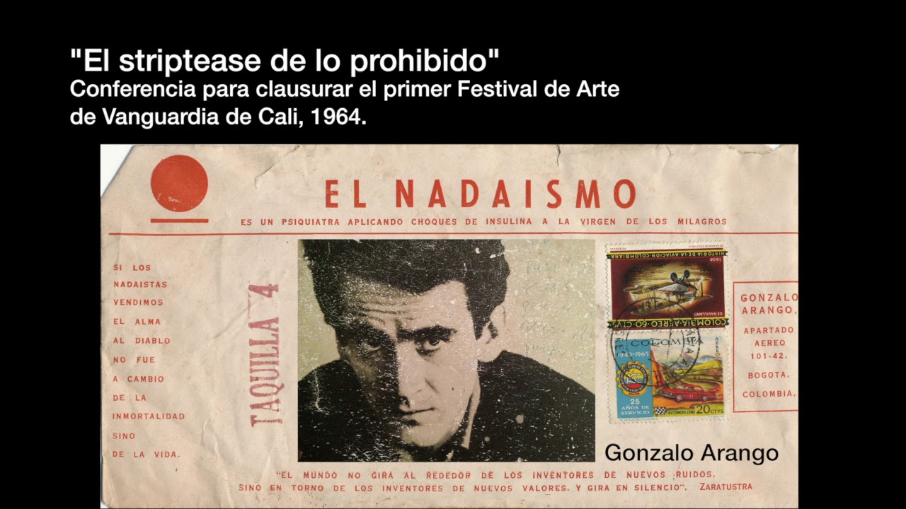 “El striptease de lo prohibido” - Gonzalo Arango - 1964