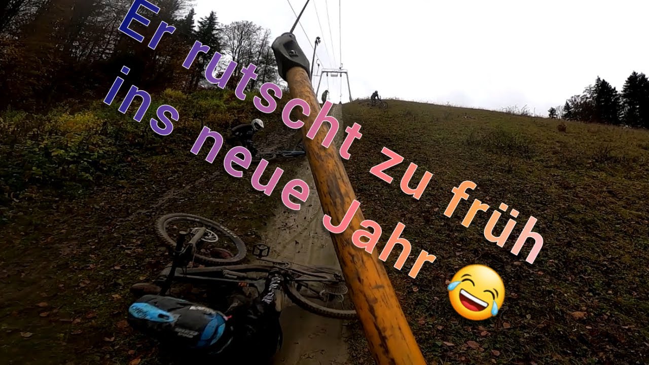Mein neues Bike (Er rutscht den ganzen Lift wieder runter) (Bikepark Albstadt)