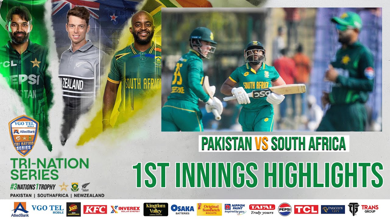 1st Innings Highlights | Pakistan vs South Africa | 3rd ODI | Tri-Nation Series 2025 | PCB | M2J1A
