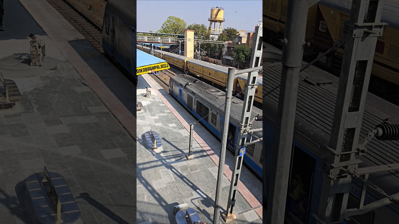 Local train action in Indian Railway ! 