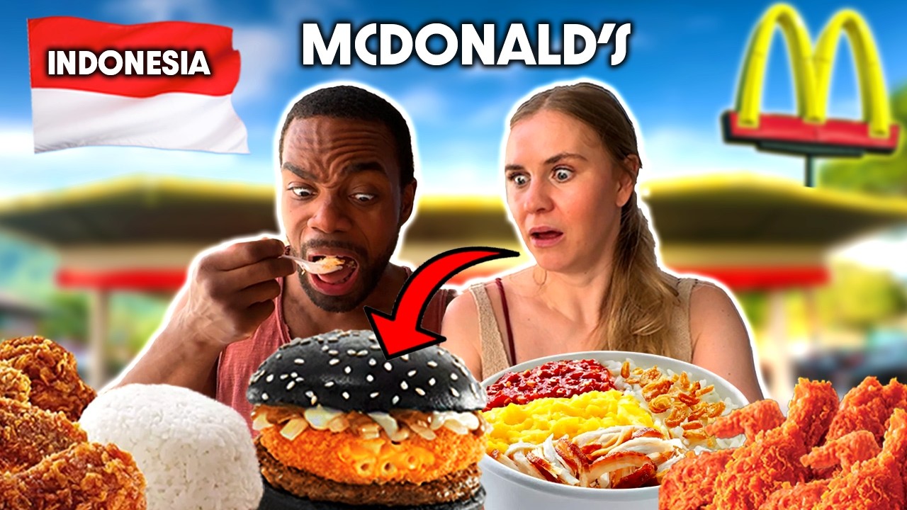TRYING EXOTIC INDONESIAN MCDONALD'S FOOD!