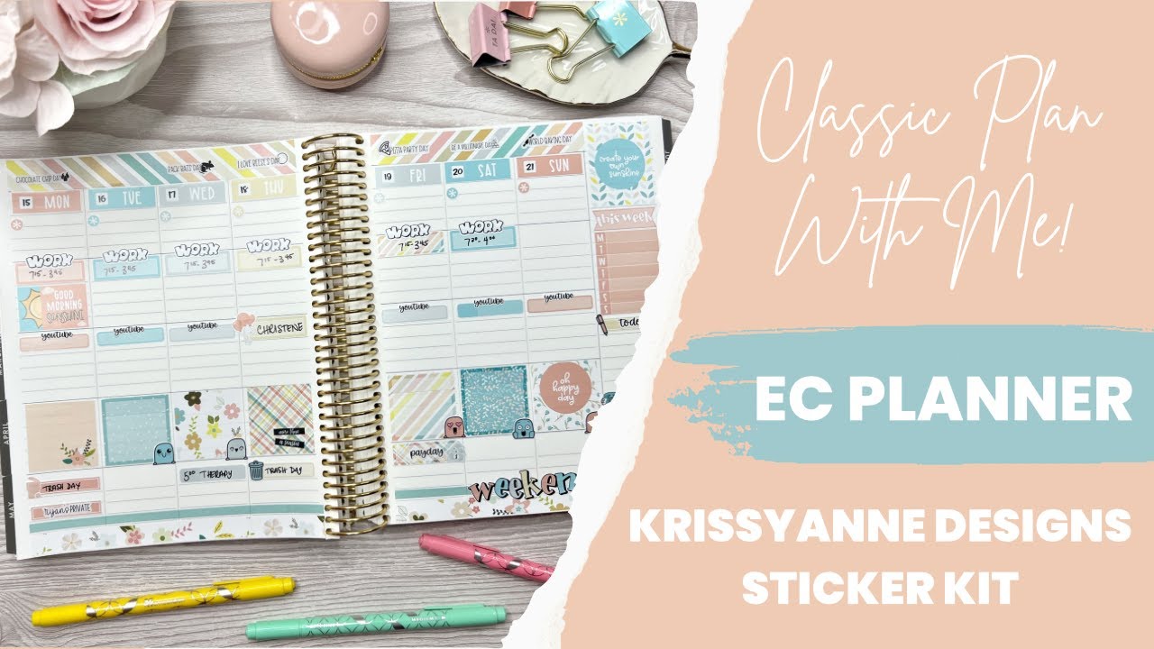 PLAN WITH ME | 🌸 @KAD SPRING KIT 🌸 | EC FOCUSED TEACHER LESSON PLANNER | Rachelle's Plans