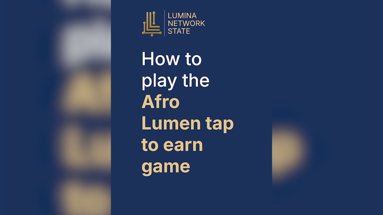 How To Play The Afro Lumen Tap To Earn Game