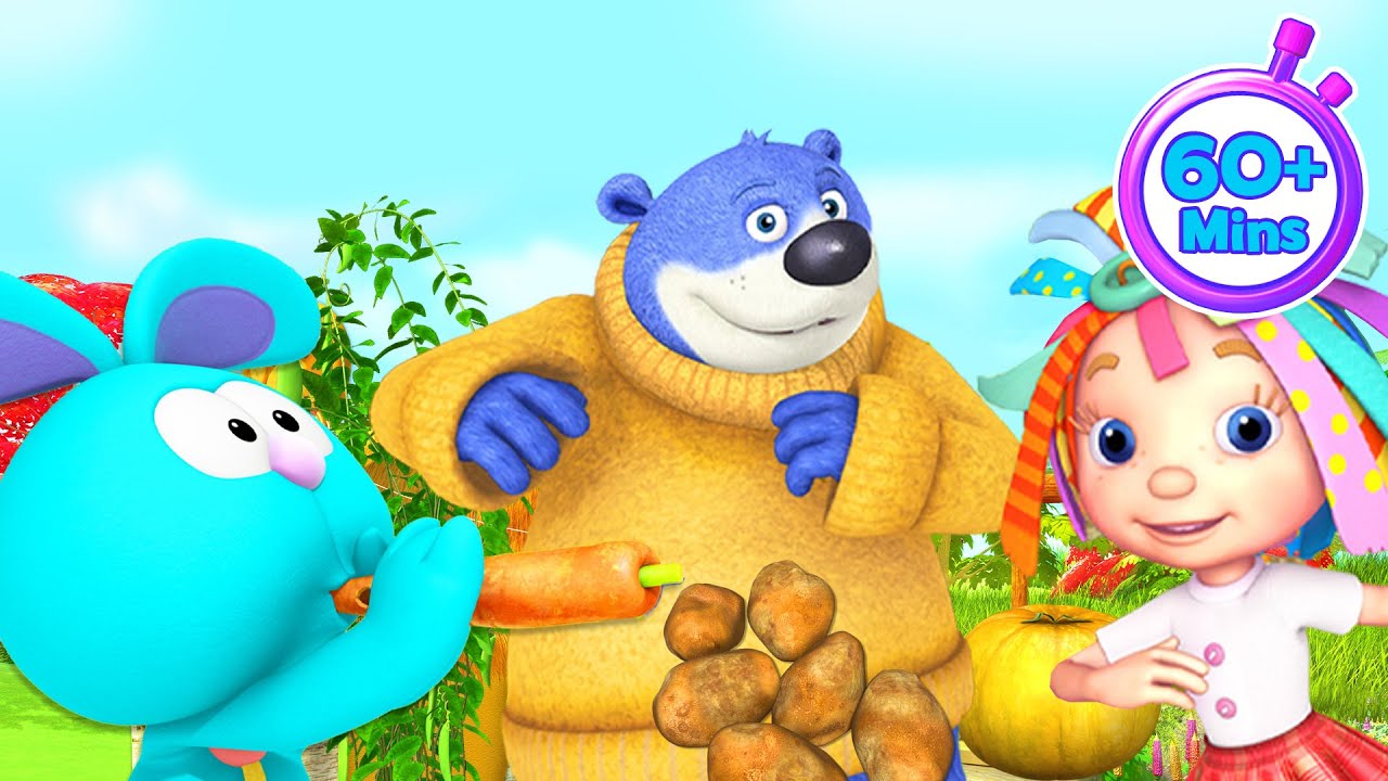 MAKE MUSIC WITH VEGETABLES! 🥕🎶🫨 1 Hour Kids Cartoon