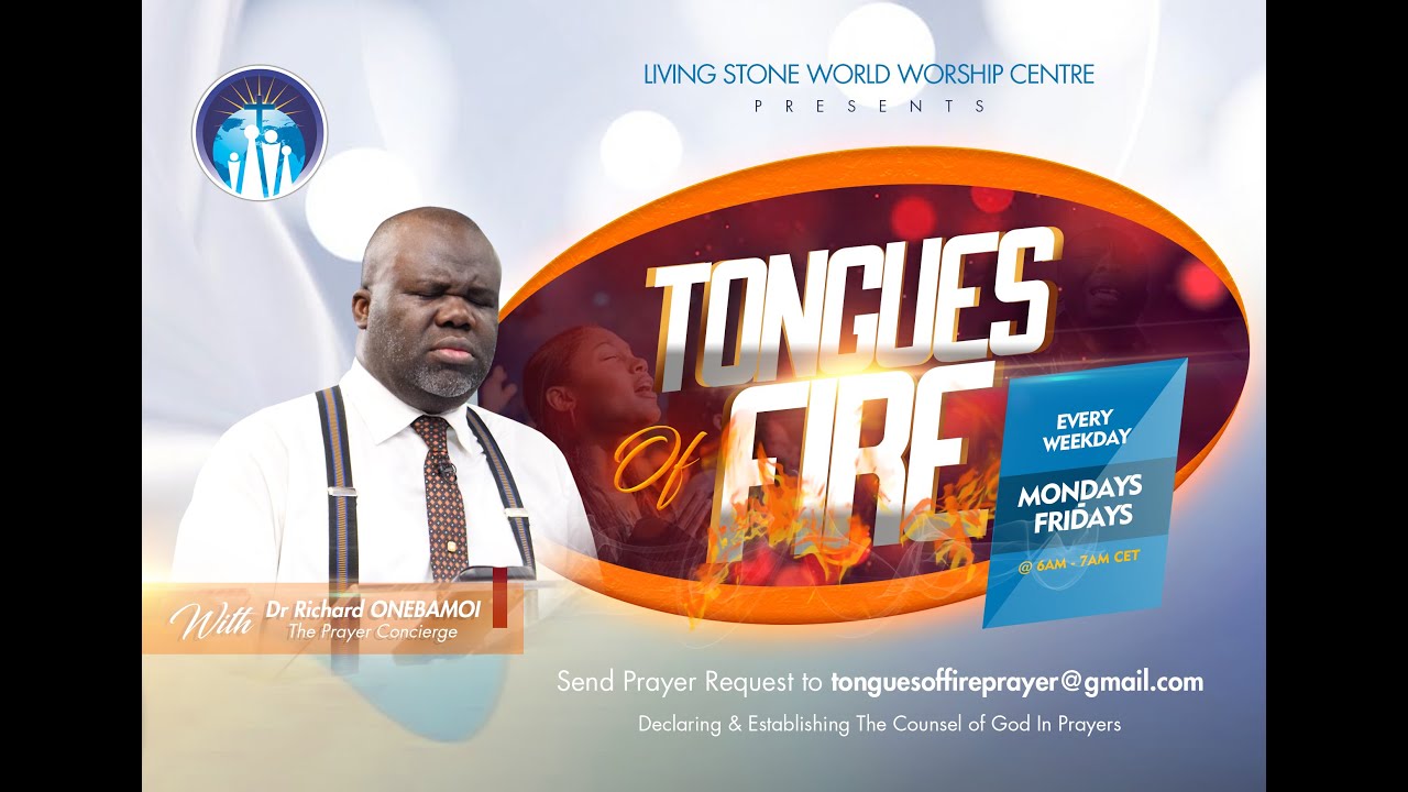 Tongues of Fire Prayer with Dr. Richard Onebamoi  | 10 February 2026 | Living Stone World Evere.