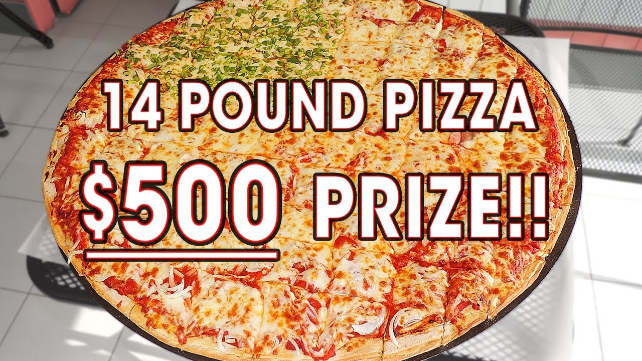 MASSIVE $500 PIZZA CHALLENGE!! (14 POUNDS)