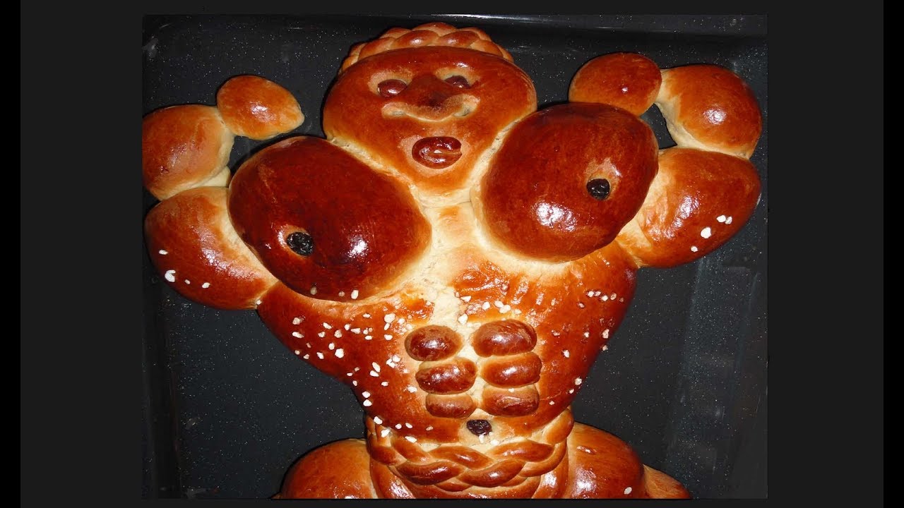 Grittibänz, Grättimaa, Stutenkerl, Weckmann, Gritibänz als Bodybuilder