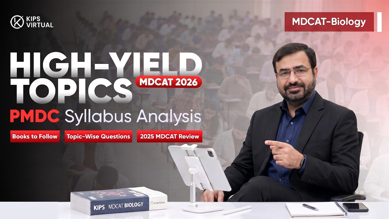 🎯 MDCAT 2026 Strategy Guide | Best Books, High-Yield Topics & PMDC Syllabus Analysis | KIPS Virtual