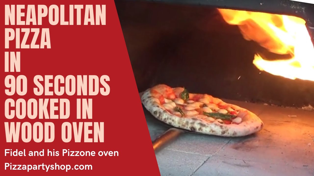 How to make an excellent homemade neapolitan pizza in 90sec cooked in wood fired pizza oven