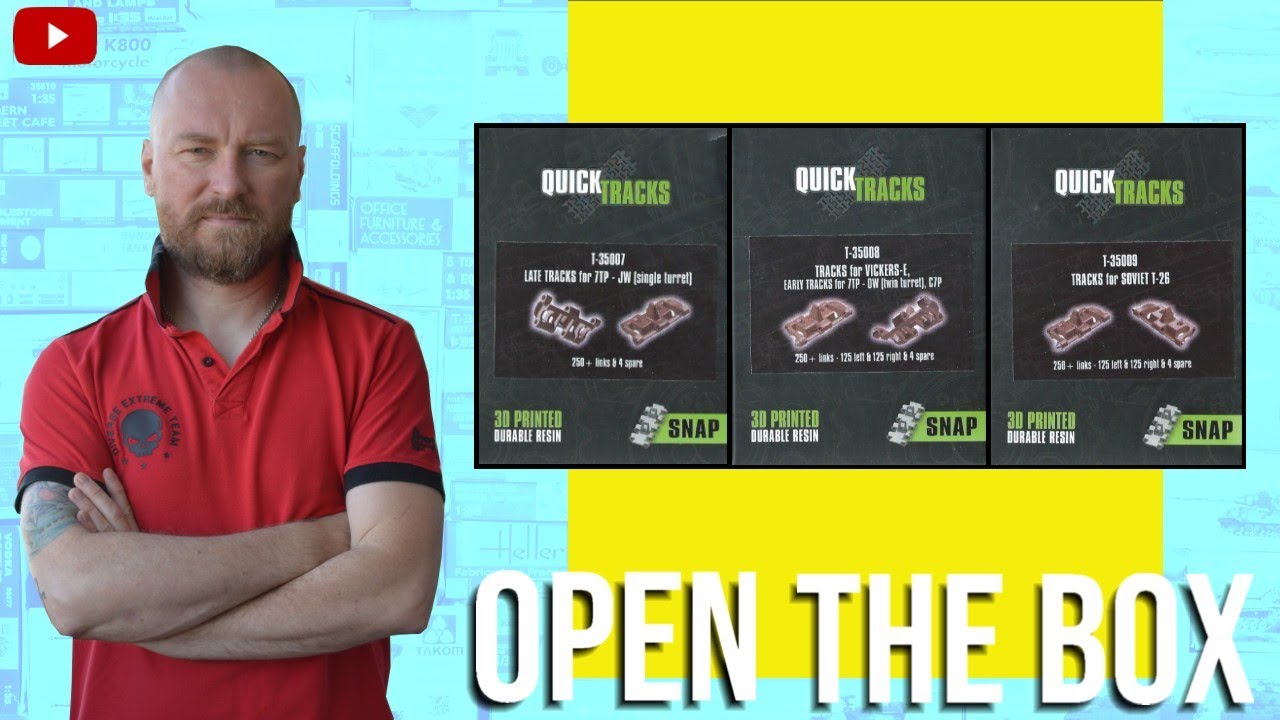 OPEN THE BOX: QUICK TRACKS - Vickers, &TP, T-26 in 1/35