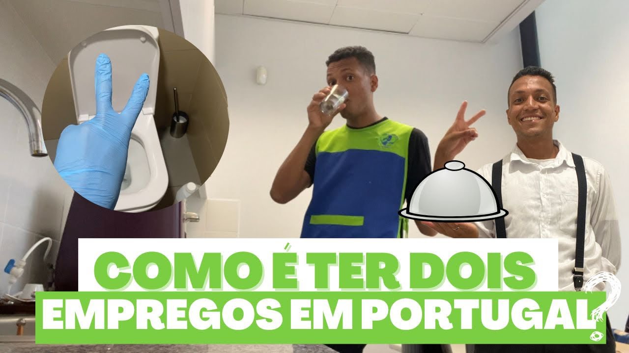 TENHO 2 EMPREGOS EM PORTUGAL 🇵🇹 ! COMO DOU CONTA?  trabalho, cansativo, restauração, limpeza