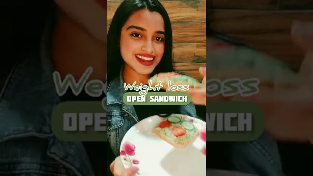 Weight loss Open Sandwich 🥪  #lowcaloriesnack #recipeshorts #healthyrecipes #weightloss #diet