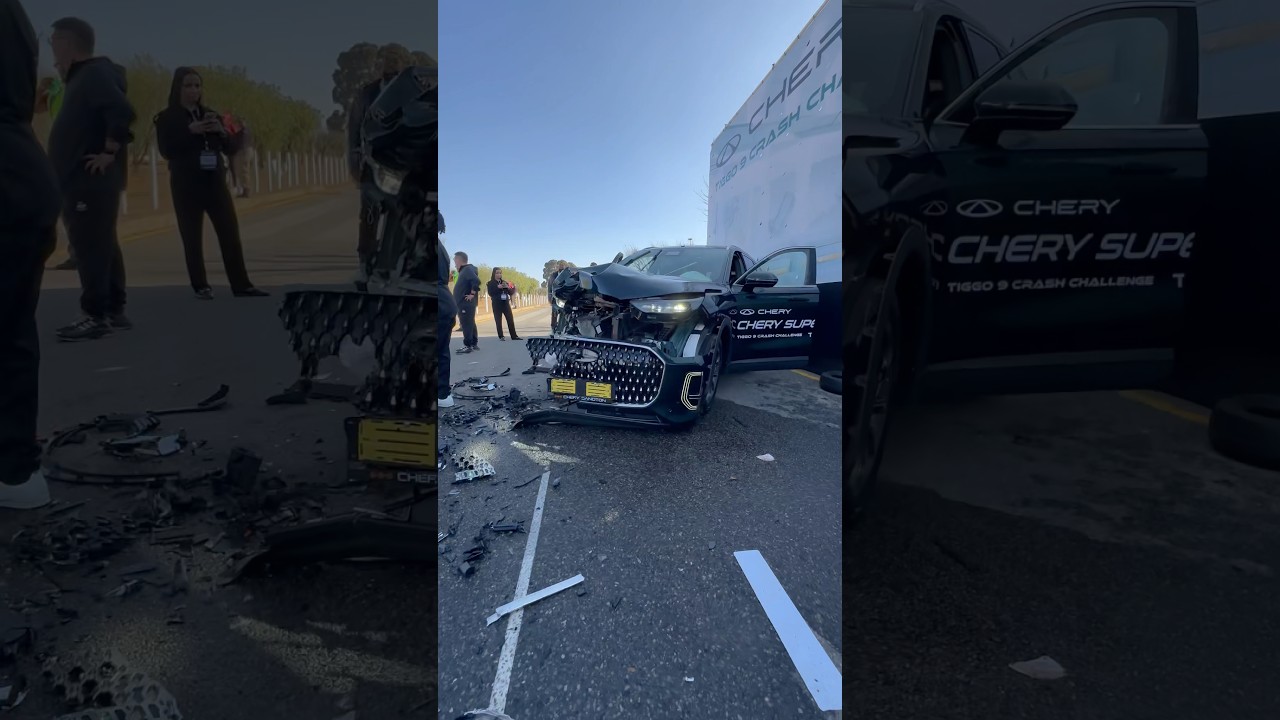REAL-WORLD CHERY CRASH TEST 🤯 ​⁠@cherysouthafrica6730 #chery #crashtest #shortvideo #shorts
