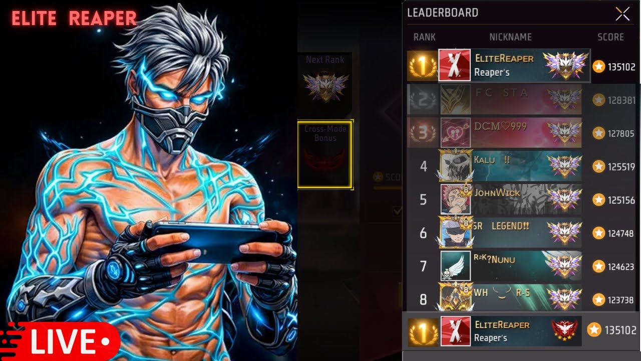 Top 1 Heroic to Grandmaster Free Fire Live Rank Push #freefirelive #freefire