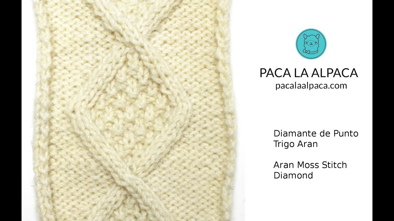 Aran Moss Stitch Diamond