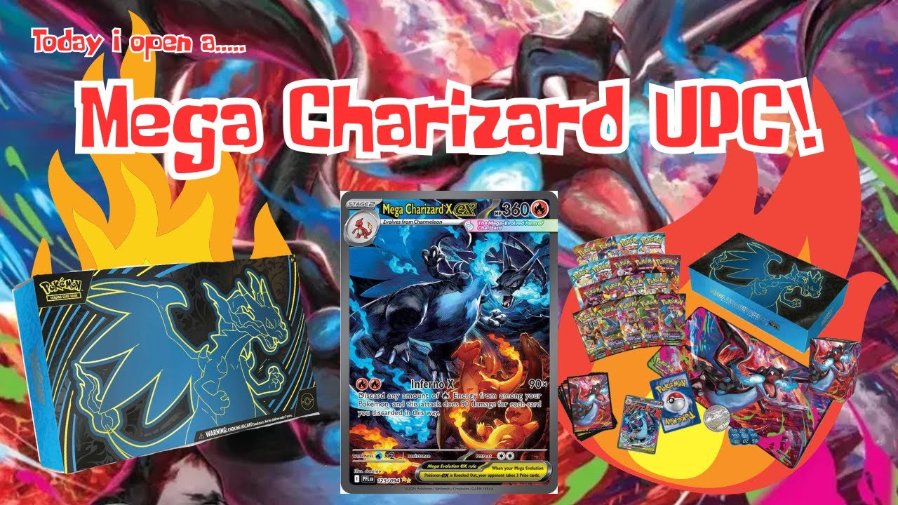 Ripping open a Mega Charizard UPC for your viewing pleasure!