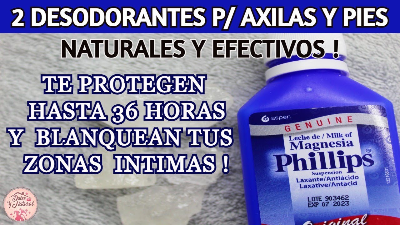 ⛔ éstos dos DESODORANTES te quitan el mal olor y te blanquean  las zonas oscuras de tu cuerpo,
