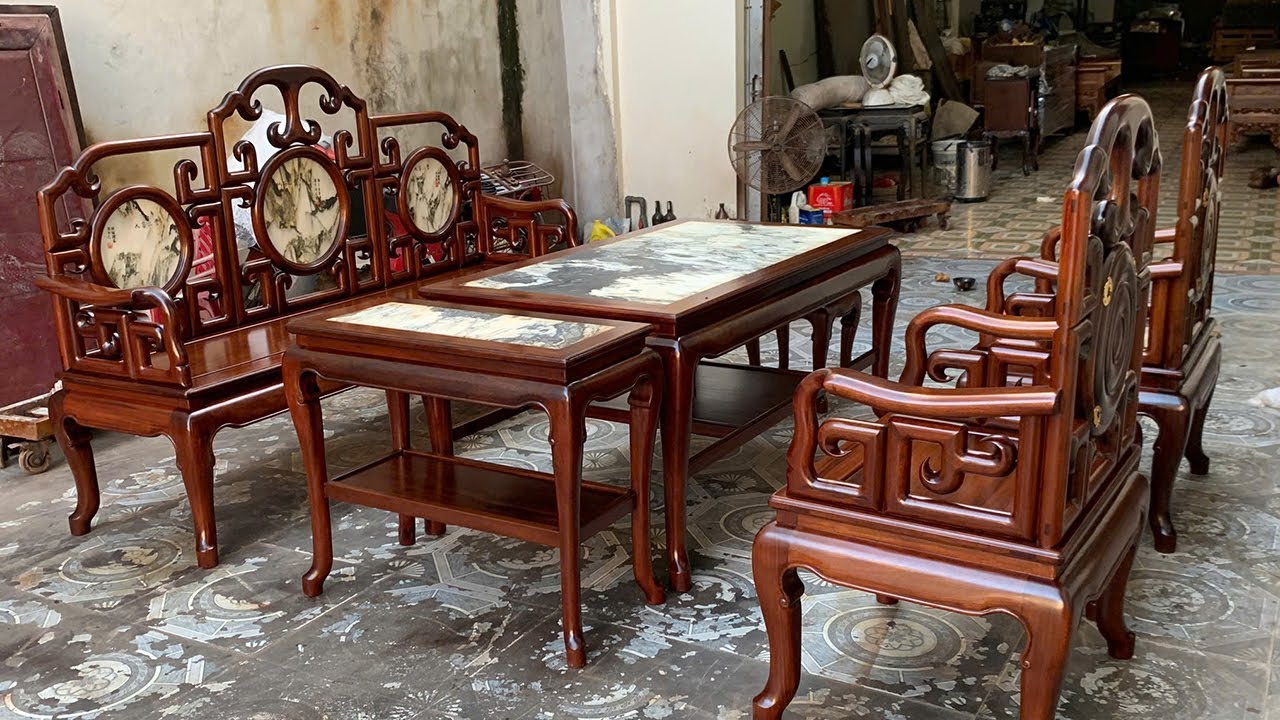 Siêu Phẩm Bàn Ghế Móc Mỏ Gỗ Gụ Ta Mộng Thủng Chất Lượng - Đồ Gỗ Mai Toàn