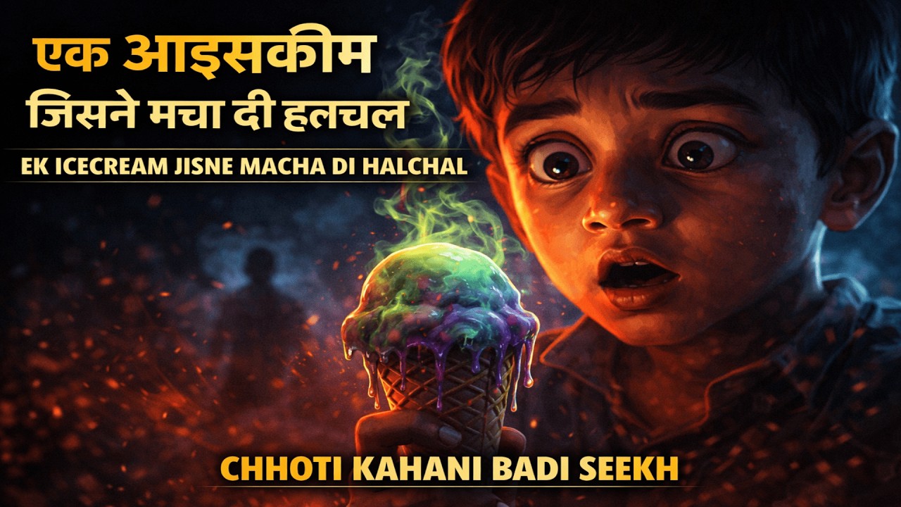 एक आइसक्रीम जिसने मचा दी हलचल | EK ICECREAM JISNE MACHA DI HALCHAL  | HINDI MORAL STORY