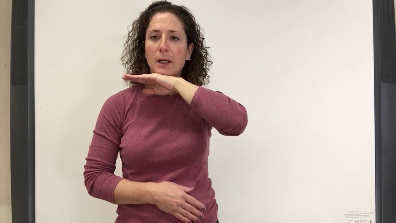 Sign Language Letter - P