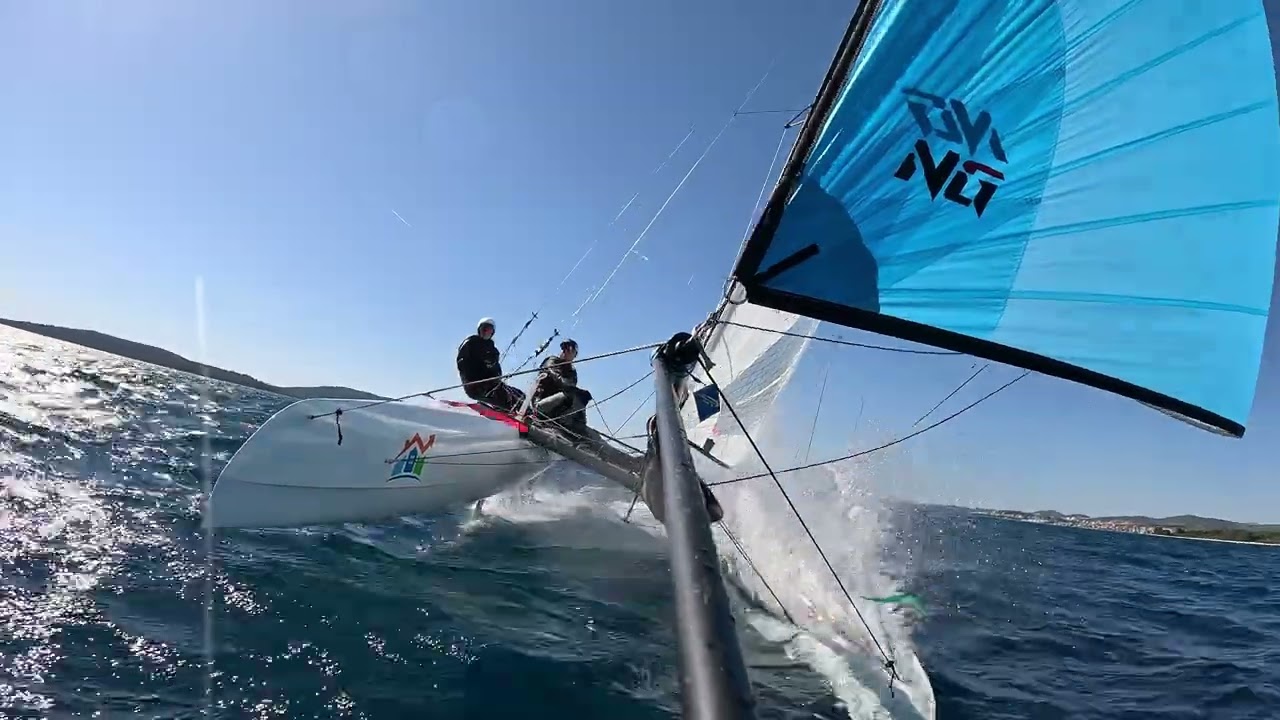 Croatia May 2025 Nacra Evolution F18 catamaran training sessions