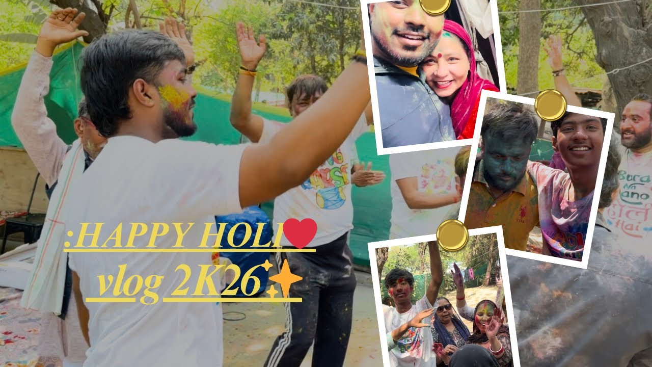 HOLI VLOG KUCH SPECIAL LOGO KE SATH || yash narwal 05 || #vlog #holispecial #treditional 