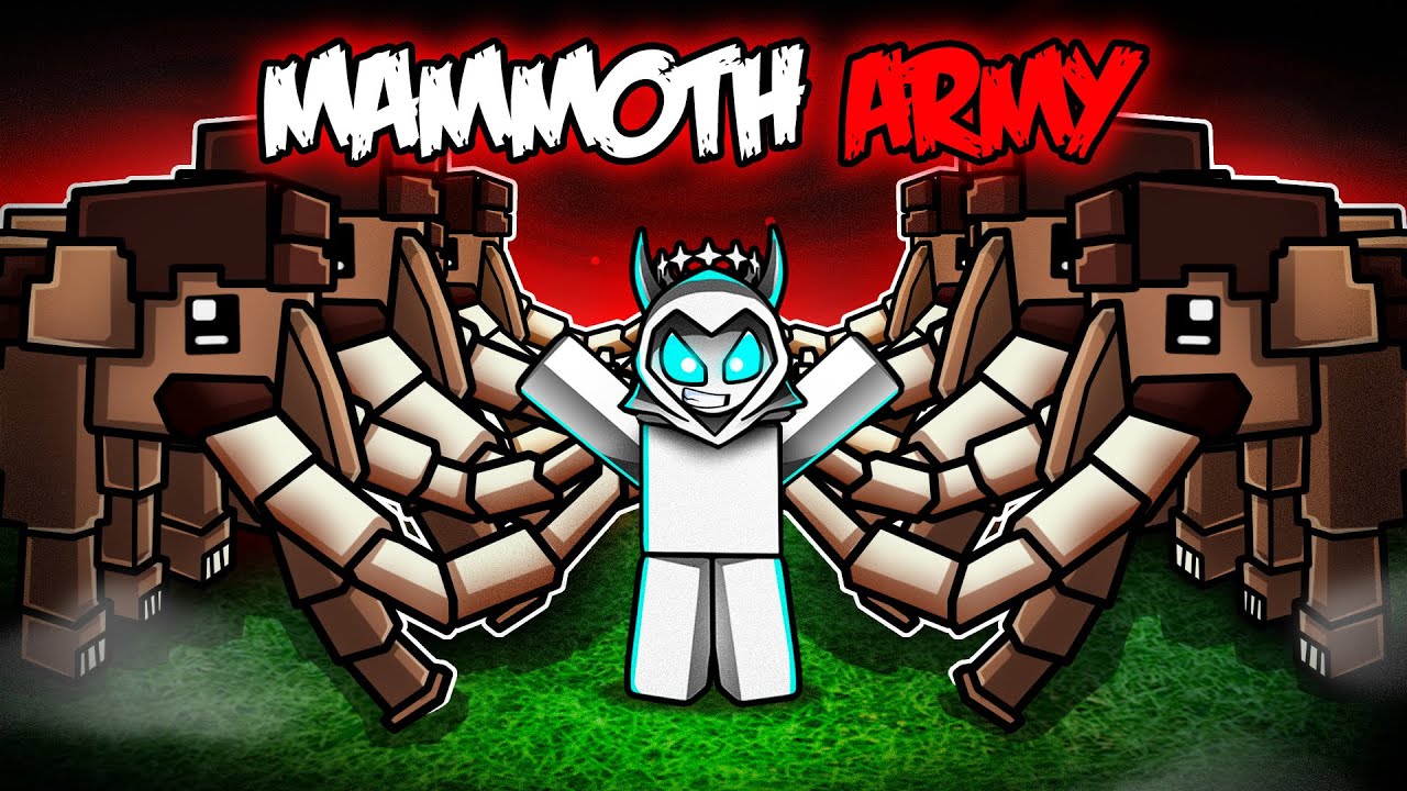 This Youtuber RUINED My Mammoth Army... (99 Nights in the Forest)
