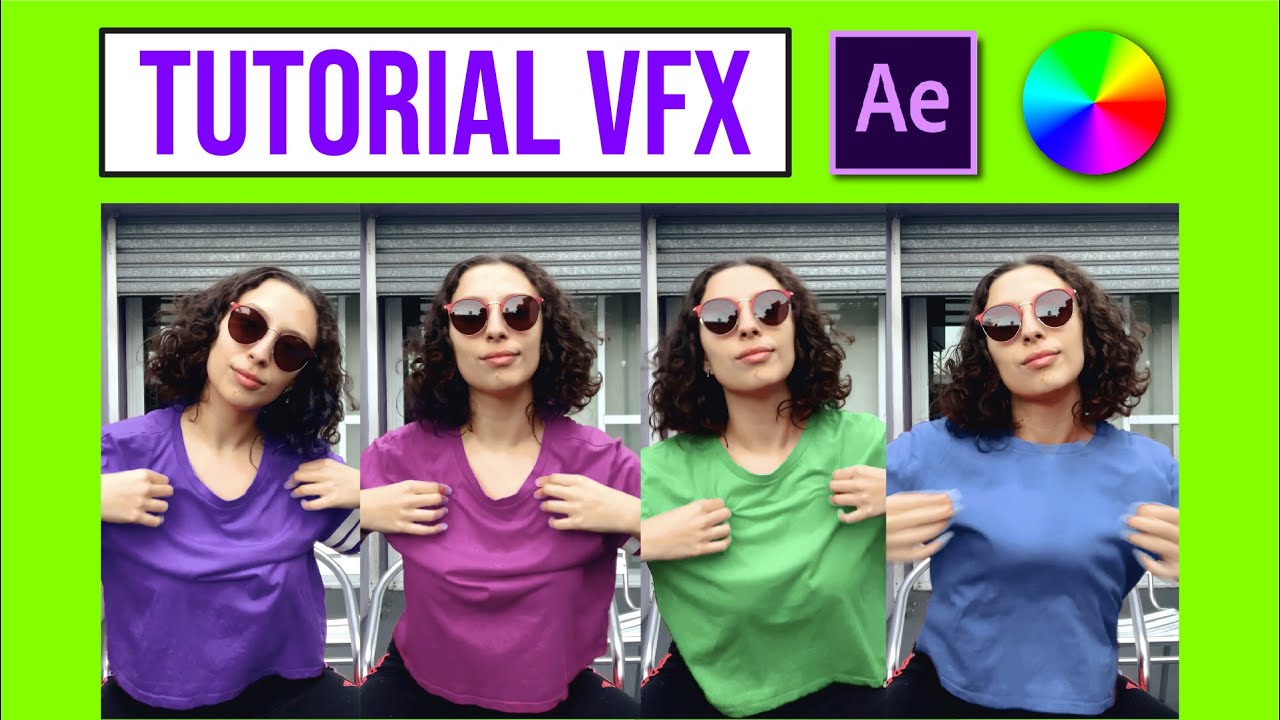 Como cambiar de color un objeto en after effects + TUTORIAL VFX