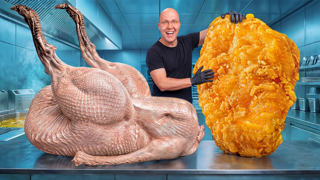 I Made Giant Nuggets From A Whole Ostrich!!!
